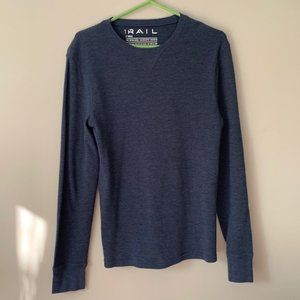 The Rail Mens XS long sleeved shirt - smoky blue